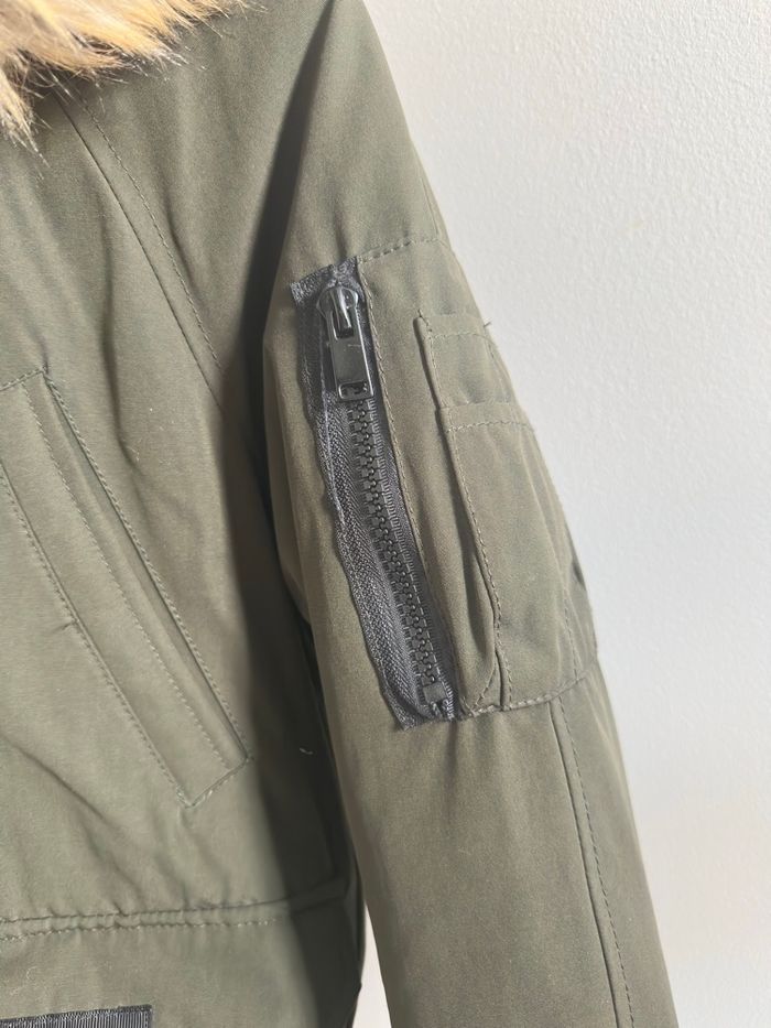 Blouson doudoune aviateur avec capuche taille XS - photo numéro 7