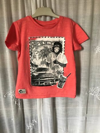 T-shirt saumon cuba singe 4 ans Havana état neuf