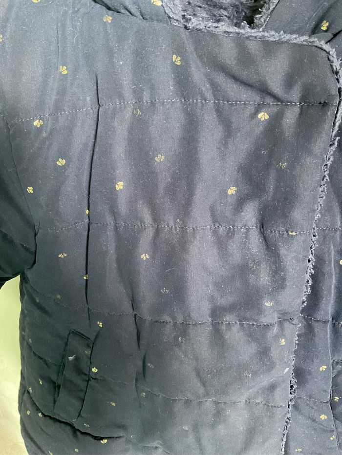 Manteau d’hiver bleu marine capuche 5 ans - photo numéro 5