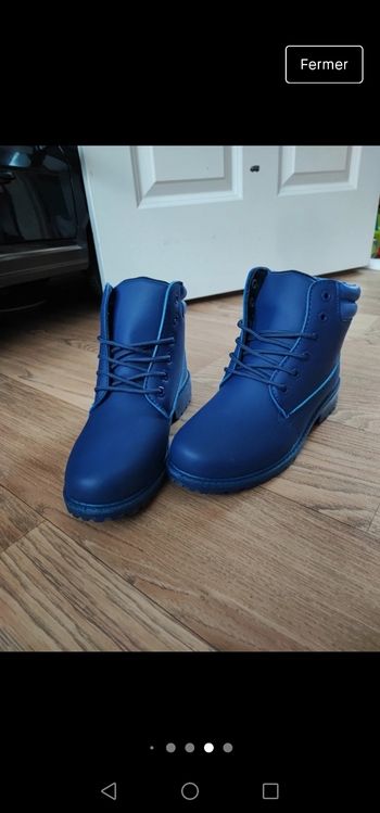 Bottine bleues