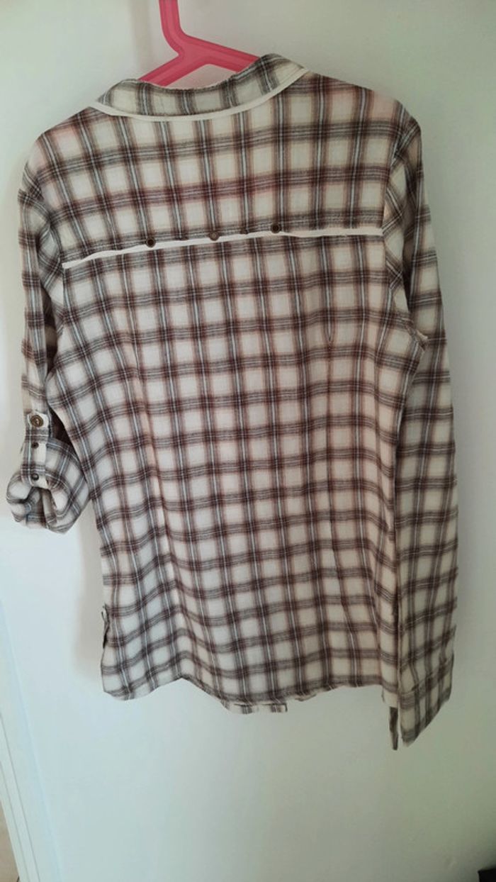 Chemise ton beige marron - photo numéro 2