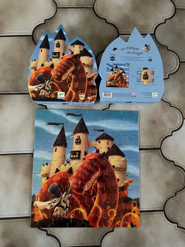 Puzzle 54 pièces le château du dragon - Djeco - photo numéro 2