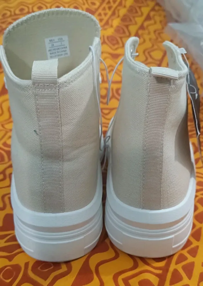 Baskets montantes beige 37 - photo numéro 3