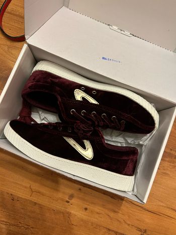 Basket basse velours