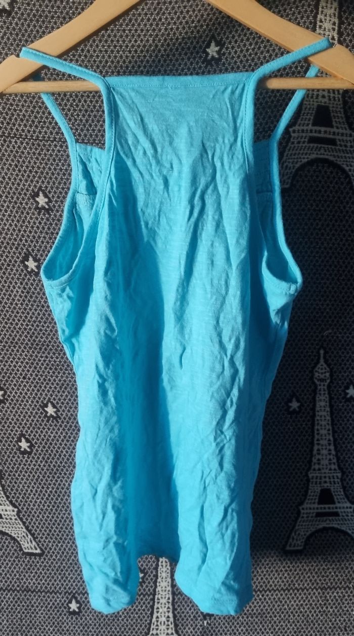 Débardeur turquoise à bretelles 12ans - photo numéro 3