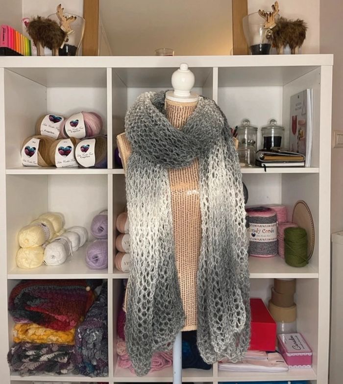 Écharpe nuage tricot - photo numéro 3