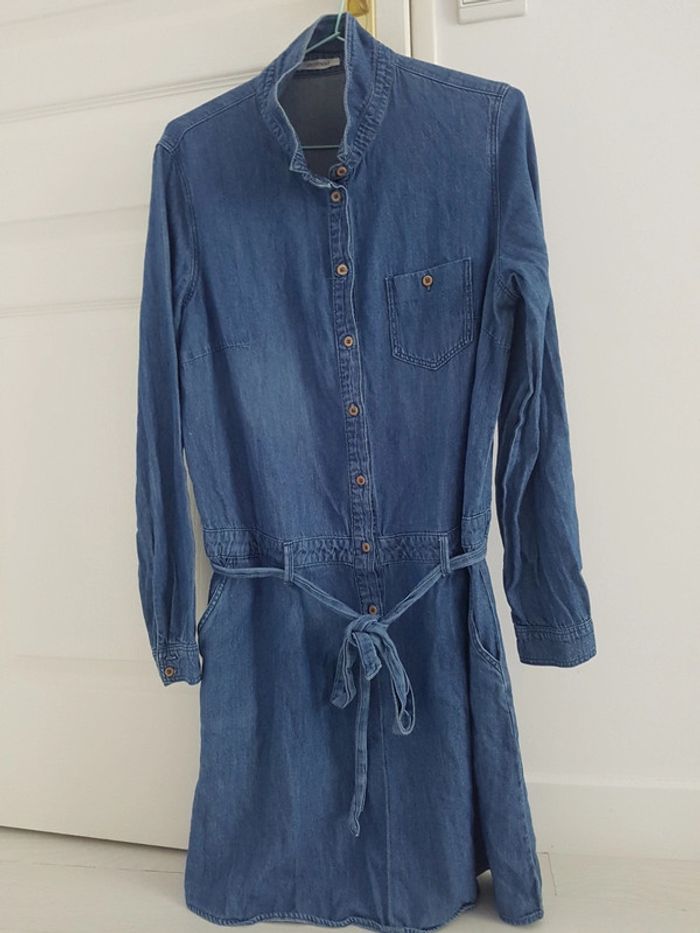 Robe Chemise Longue Robe En Jean Femme Promod Tunique