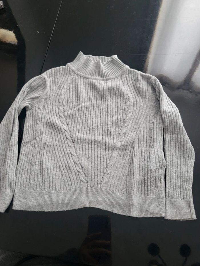 Pull gris verbaudet 2 ans