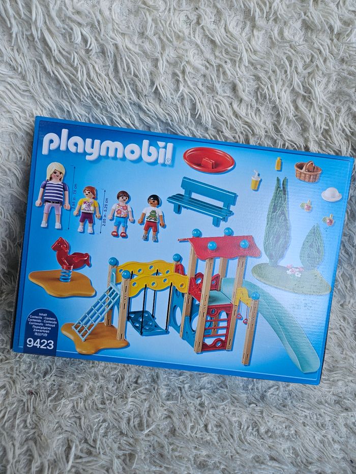Jouet - jeux de construction playmobil 9423 parc de jeu avec toboggan - Neuf - photo numéro 2