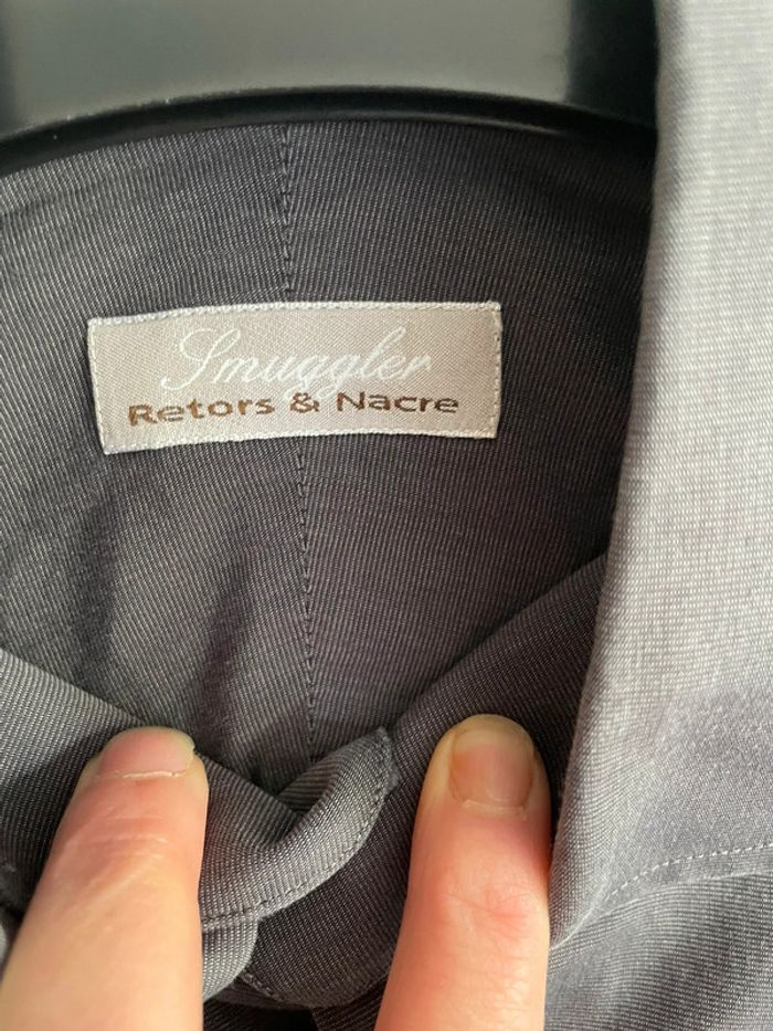 Chemise Smuggler retors & nacre taille 15 et demi - photo numéro 3