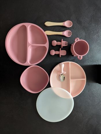 Lot de vaisselle en silicone - 10 pièces