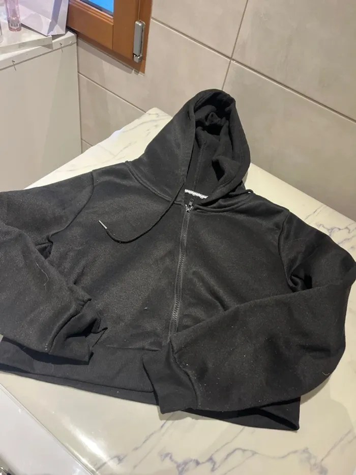 Sweat-shirt à capuche veste