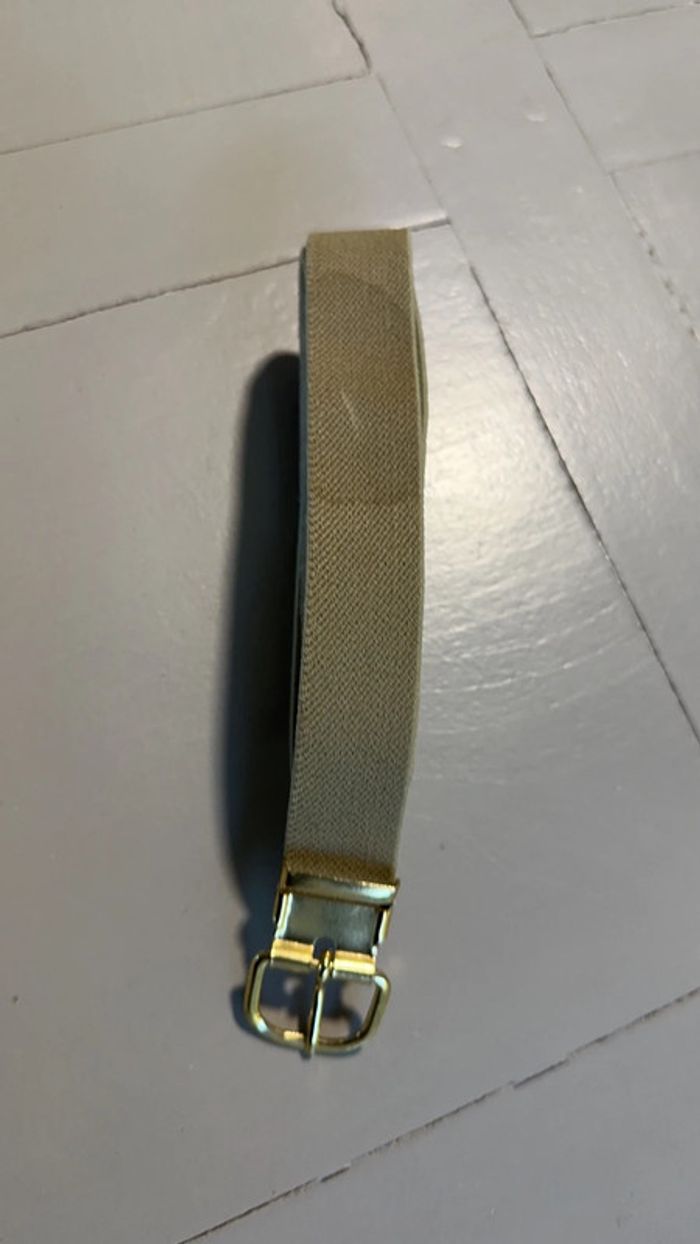 Ceinture réglable en croûte de cuir vachette - photo numéro 5