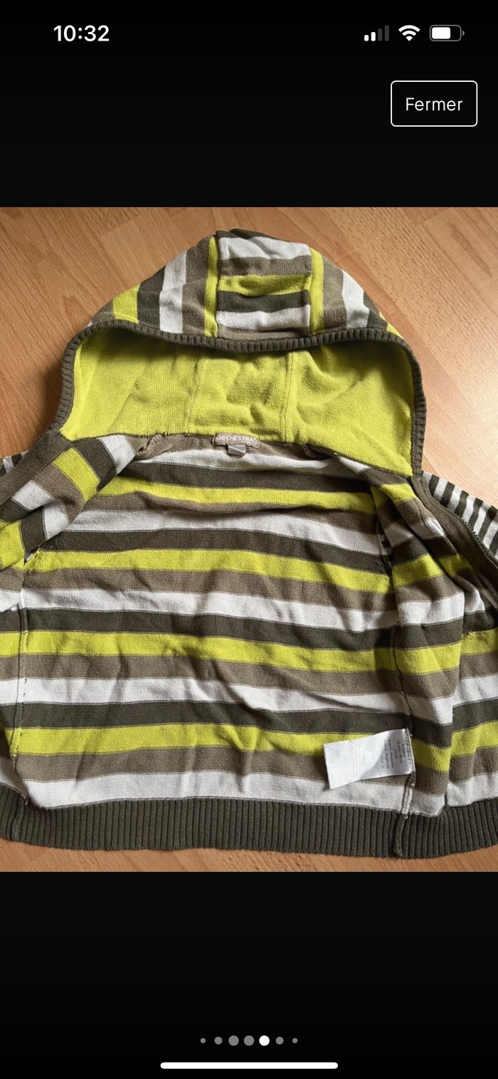 Beau gilet à capuche ORCHESTRA T. 23 mois/88 cm garçon TBE - photo numéro 6