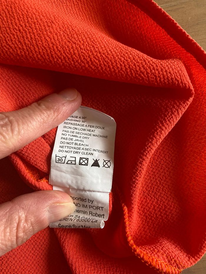 Tee shirt Molly Bracken manche courte corail coupe oversize taille M - photo numéro 14