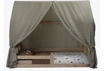 Toile lit cabane