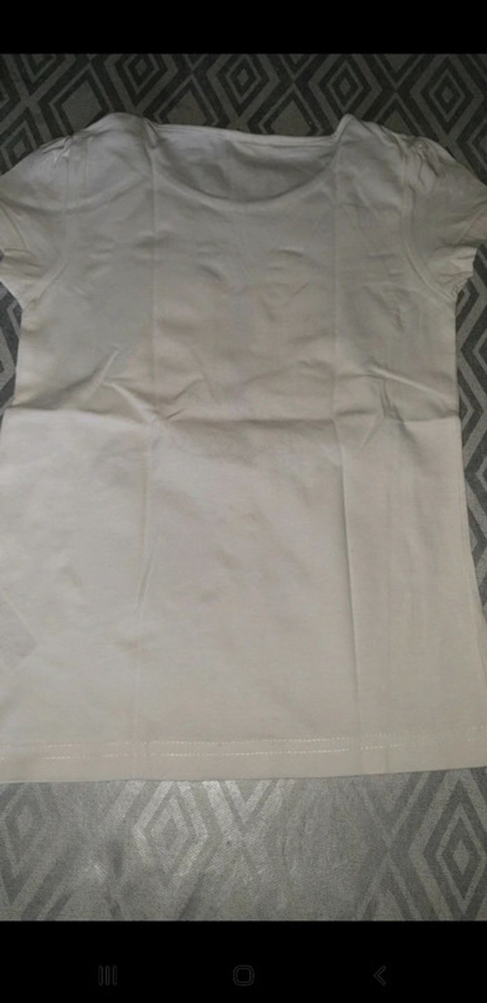 T-shirt fille blanc avec chats 6 ans - photo numéro 6