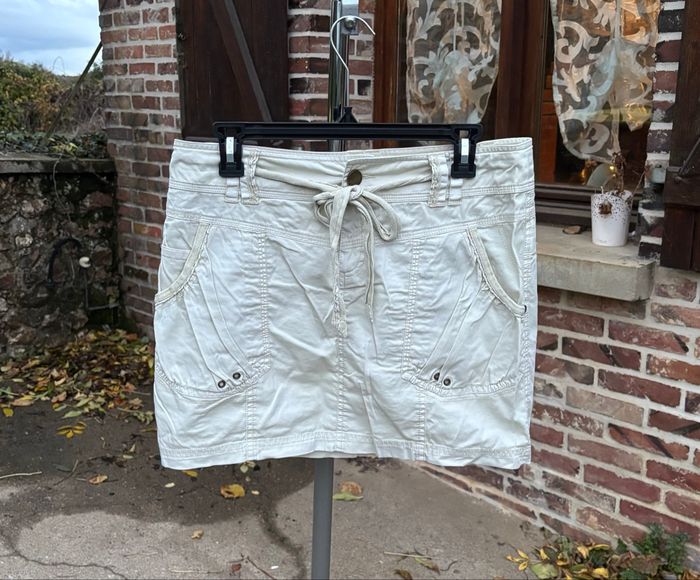 🤍 Jupe “Casual” blanc crème – Morgan – Taille 40