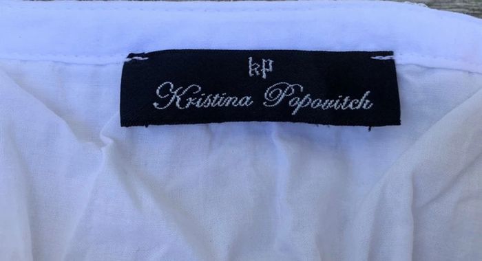 Jupe T40 Kristina Popovitch blanche - photo numéro 2