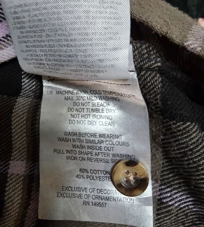 Chemise ML kaki rose M - photo numéro 7