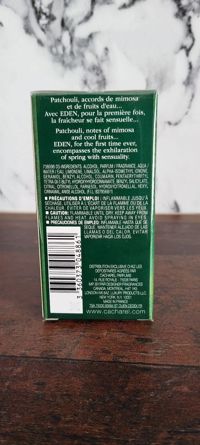 Parfum cacharel Eden - photo numéro 3