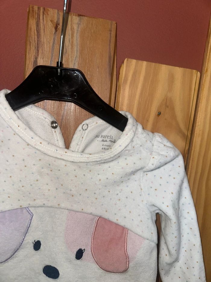 Pyjama Velour du pareil au même 6 mois - photo numéro 3