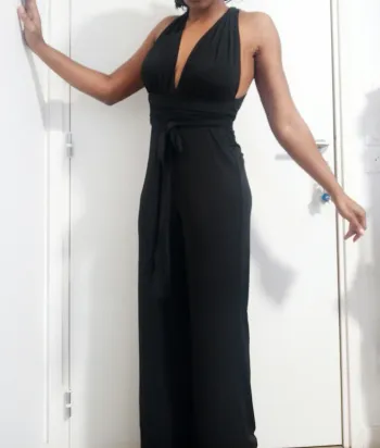 Combinaison de soirée noire - neuve