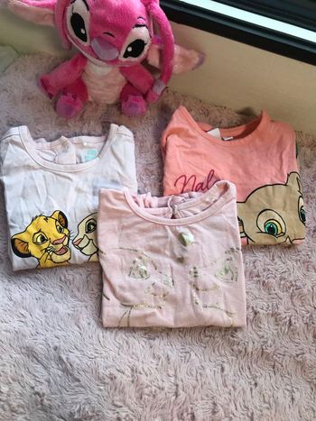 Lot  tee-shirt  Disney
