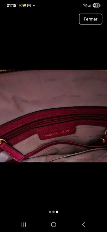 Sac Michael kors rigide effet croco 