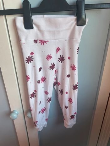 Legging blanc à fleurs, lupilu ,6-12 mois