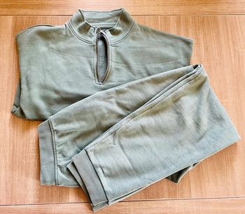 Ensemble jogging garçon kaki