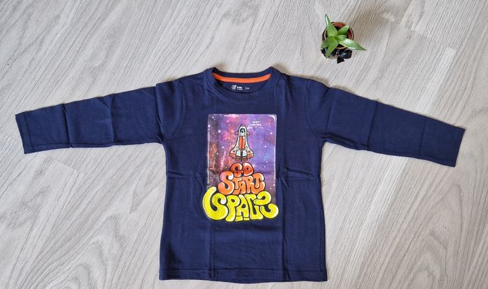 T-Shirt ML neuf - Gémo - T. 5 ans