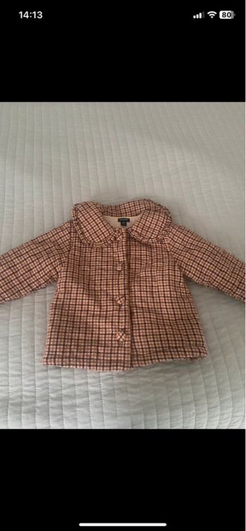 Manteau à carreaux fille
