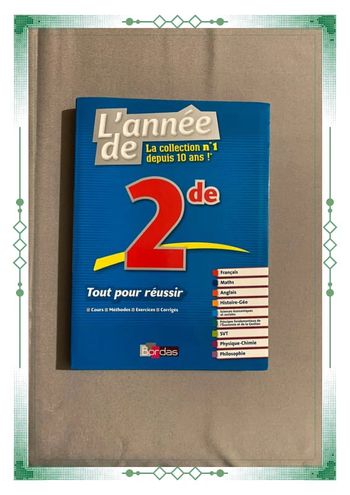 Livre scolaire Tout pour réussir « L'année de la seconde »
