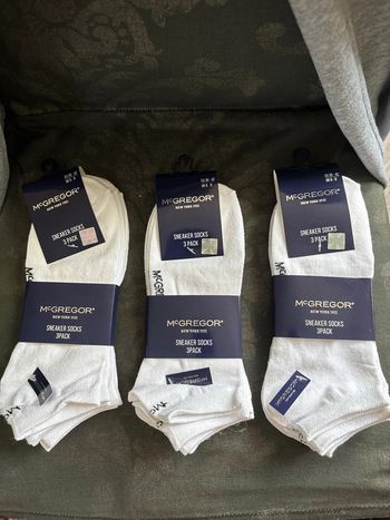Lot de 9 Paires de socks blanche