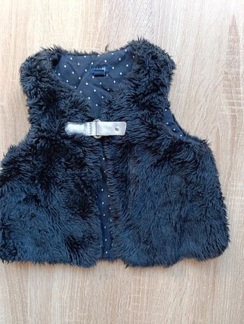 Gilet fourrure sans manche 18mois Kiabi