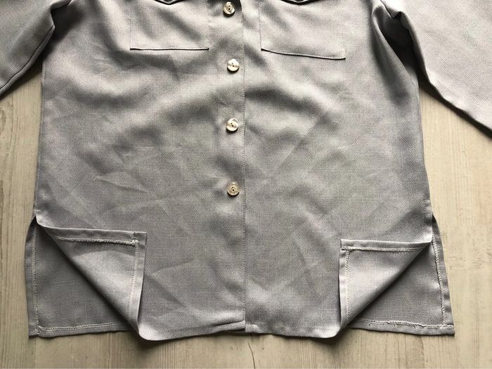 AN6- Ensemble robe longue + veste gris perle T 44-46 - photo numéro 13