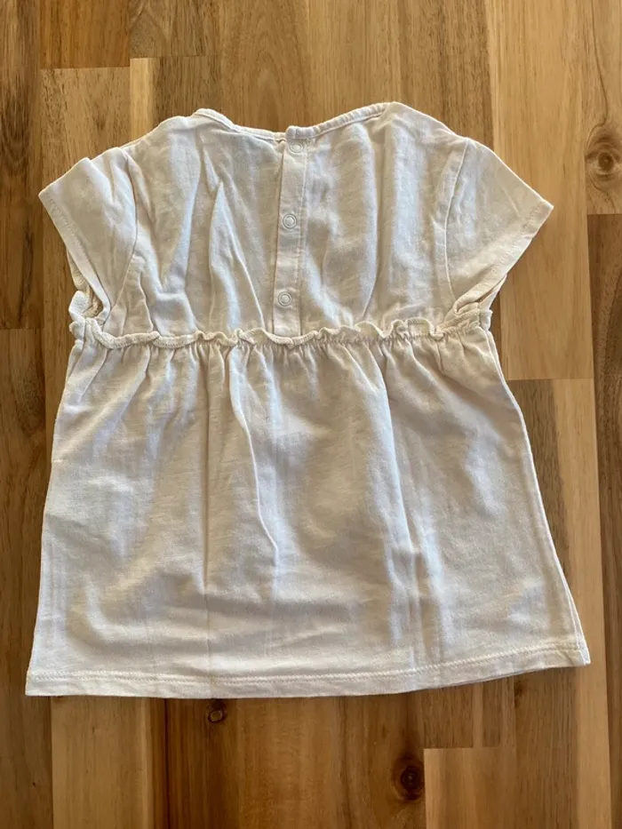 Top anche courte kiabi blanc cassé - photo numéro 5