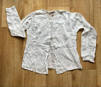 Joli chemisier blanc fille 6 ans