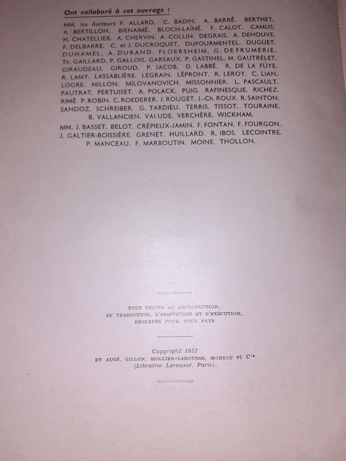Nouveau larousse médical 1952 - photo numéro 3