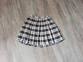 Jupe plissée à carreaux vintage