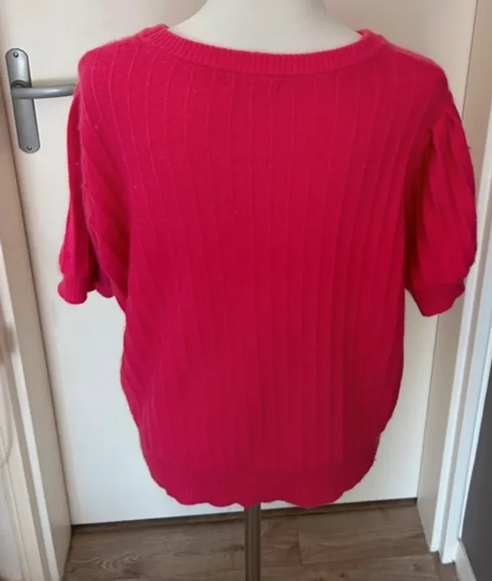Frnch pull rose, Laine et cachemire. Femme, taille L/40. - photo numéro 3
