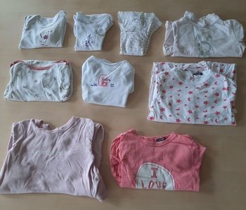 Lot vêtements fille, 12 mois, 9 pièces,  descriptif complet photo n 2