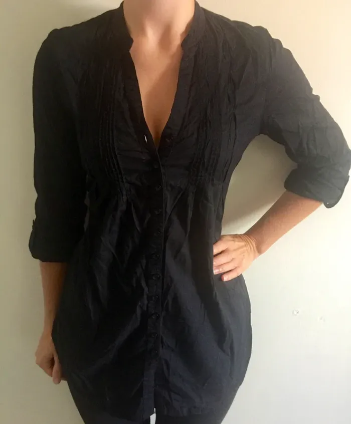 Chemise tunique noire