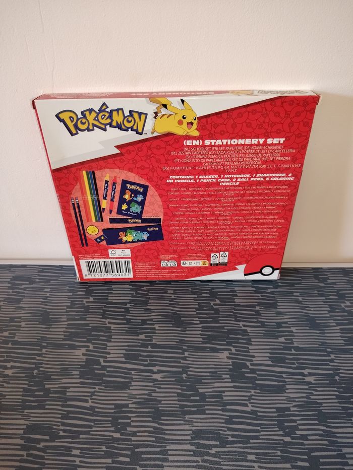 Coffret papeterie pokemon - photo numéro 2