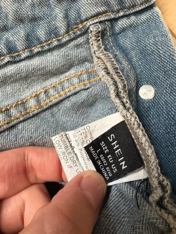 Salopette short grossesse en jean – Shein – Taille L - photo numéro 3