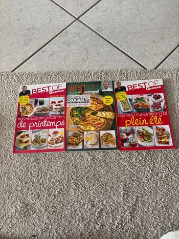 Lot 3 livres de cuisine