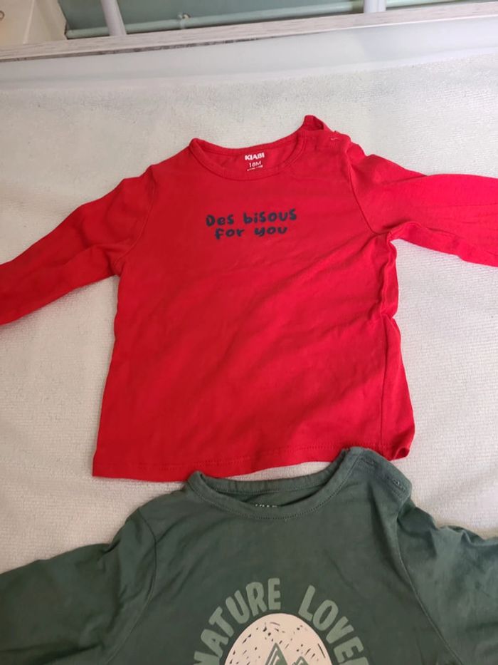 Lot 2 tee shirt longue manche - photo numéro 2