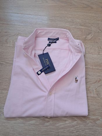 Chemise Ralph Lauren "Knit Oxford" Rose - NEUVE avec étiquette