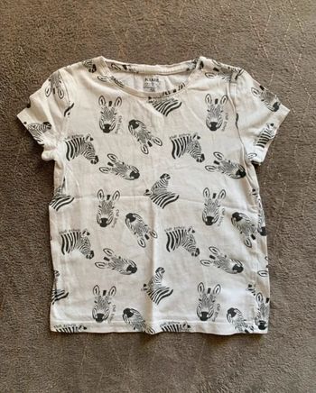 T-shirt blanc fille taille 6 ans